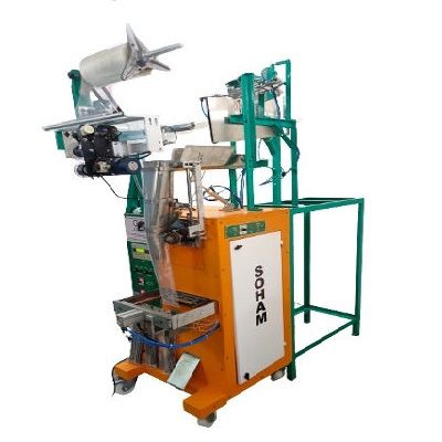 STEEL TIE COUNTING & POUCHING MACHINE.